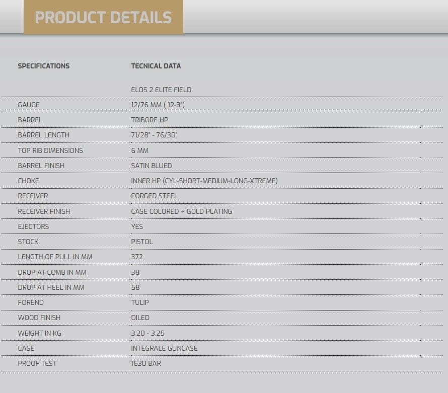 Fabarm Elos 2 Elite Field 12/71 S.Poze Av Tüfeği