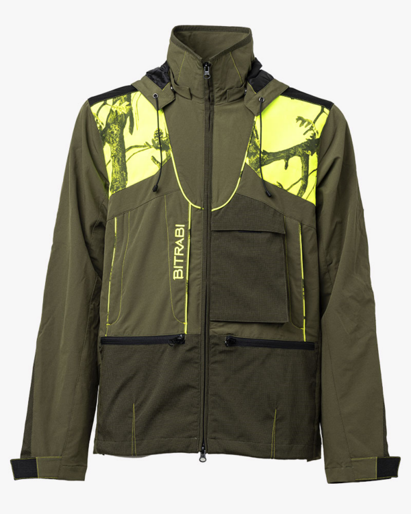 Bitrabi Cordura Jaguar Yeşil/Sarı Detaylı Ceket XL