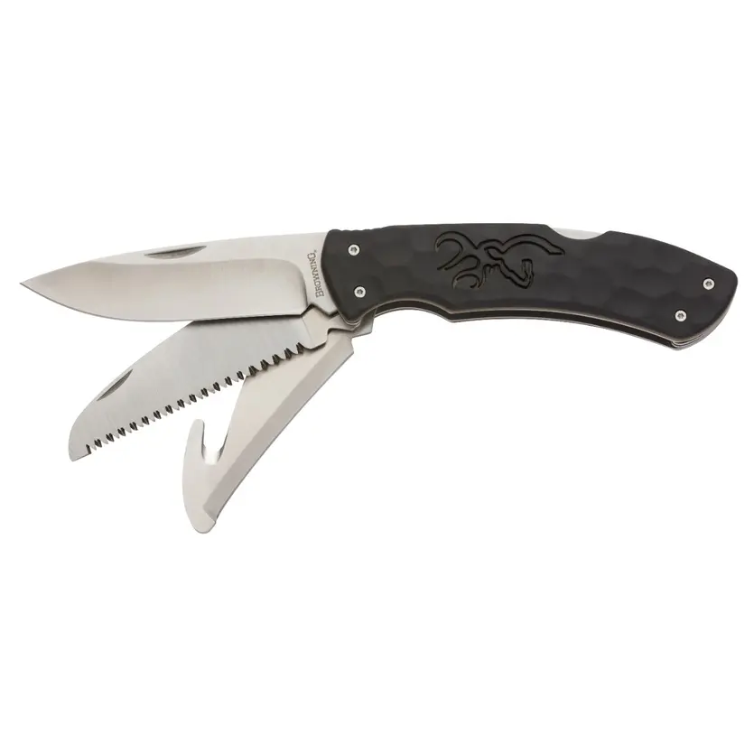 Browning Primal Kodiak Katlanabilir 3 Bıçaklı Çakı