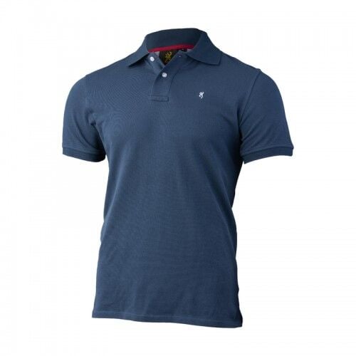 Browning T-Shirt Polo, Ultra 78, Mavi, M